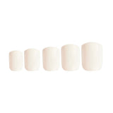 Invogue white square nails 24 pieces - British product
