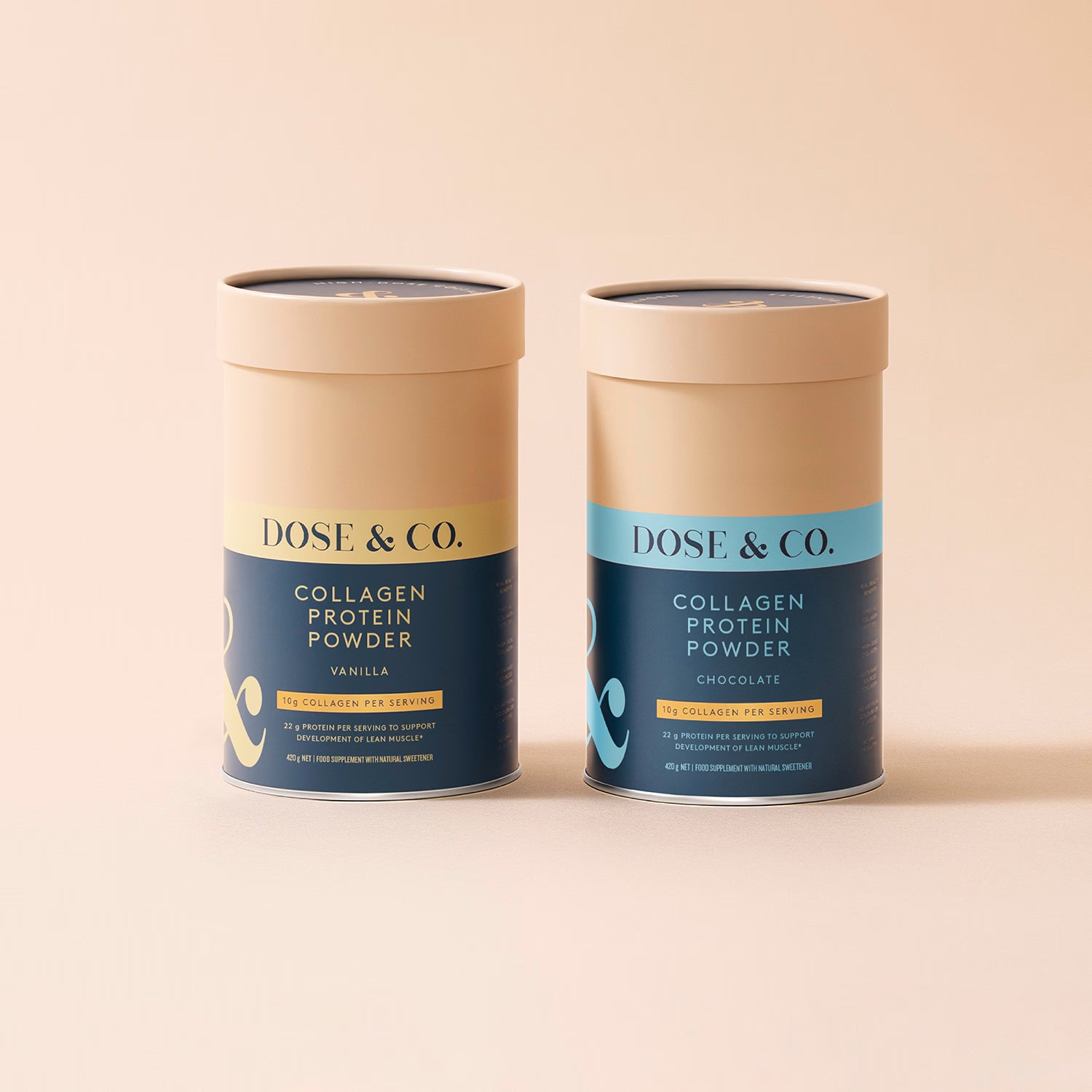 Dose & Co Collagen Protein Powder Chocolate 420g - British product