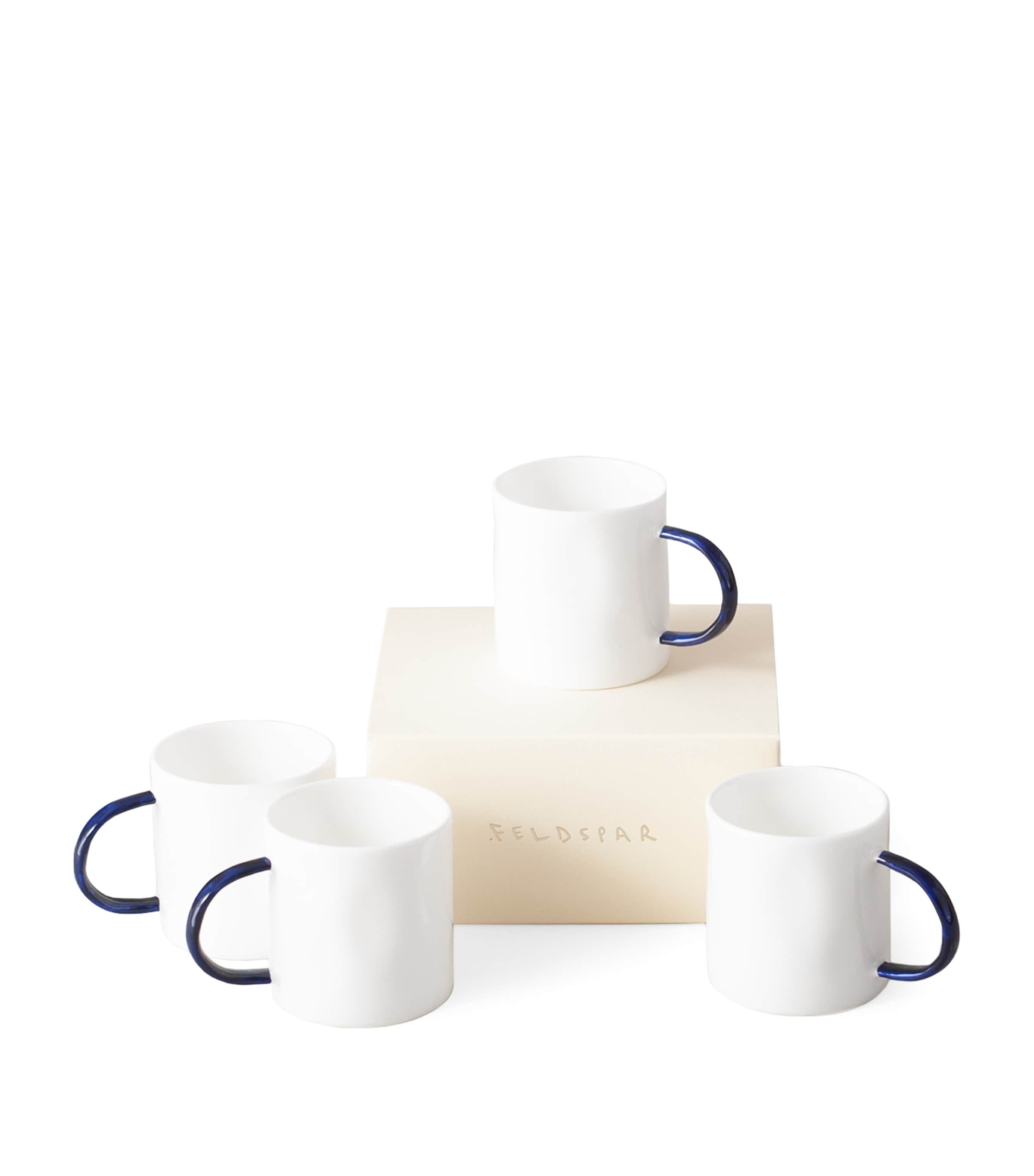 FELDSPAR Cobalt espresso mugs set of 4 - British product