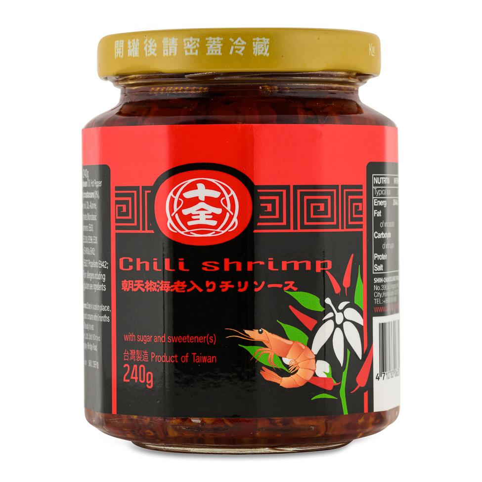 Shih Chuan chilli shrimp sauce (British brand)
