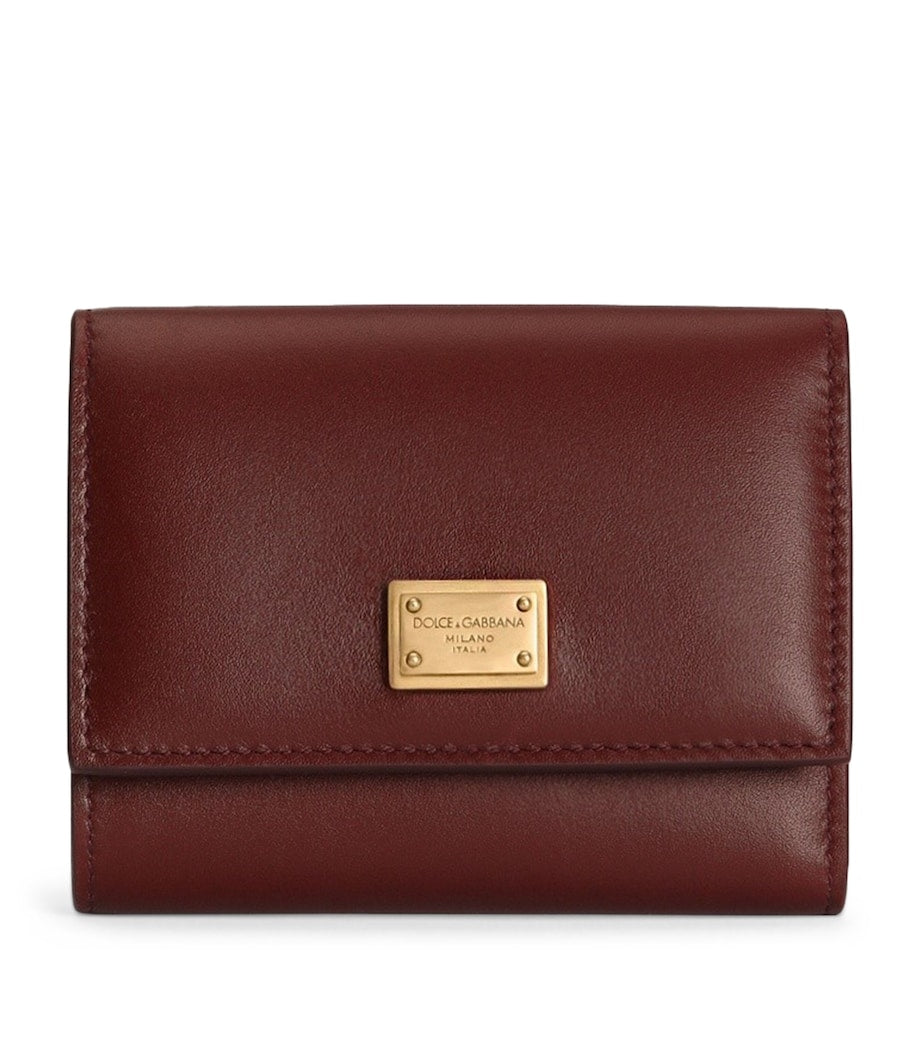 Dolce&Gabbana plongé calfskin French flap wallet, UK version