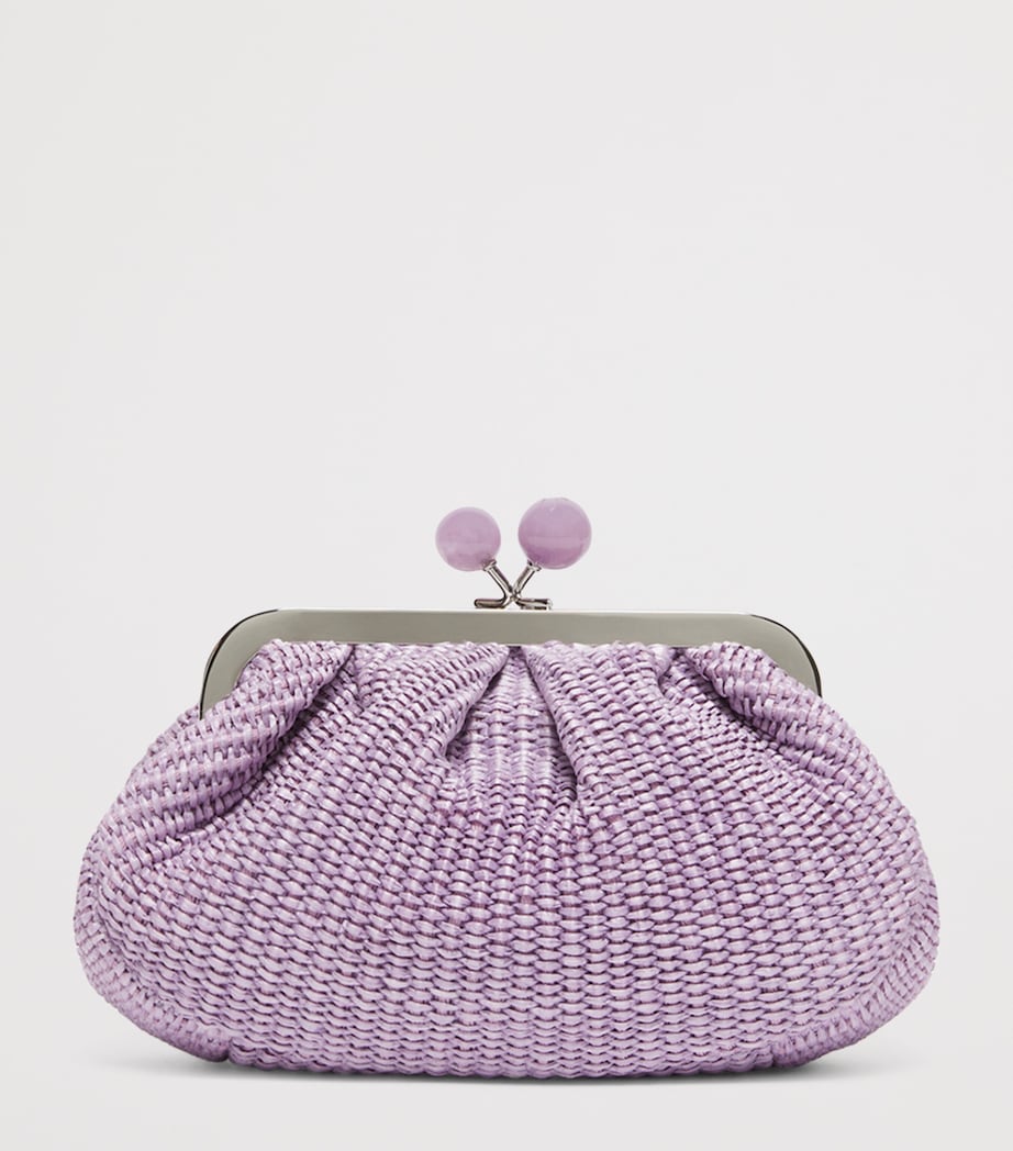 Weekend Max Mara woven Pasticcino clutch bag small, imported from the UK