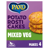 Paxo Potato Rosti Cakes Mixed Veg 120g GOODS Sainsburys   