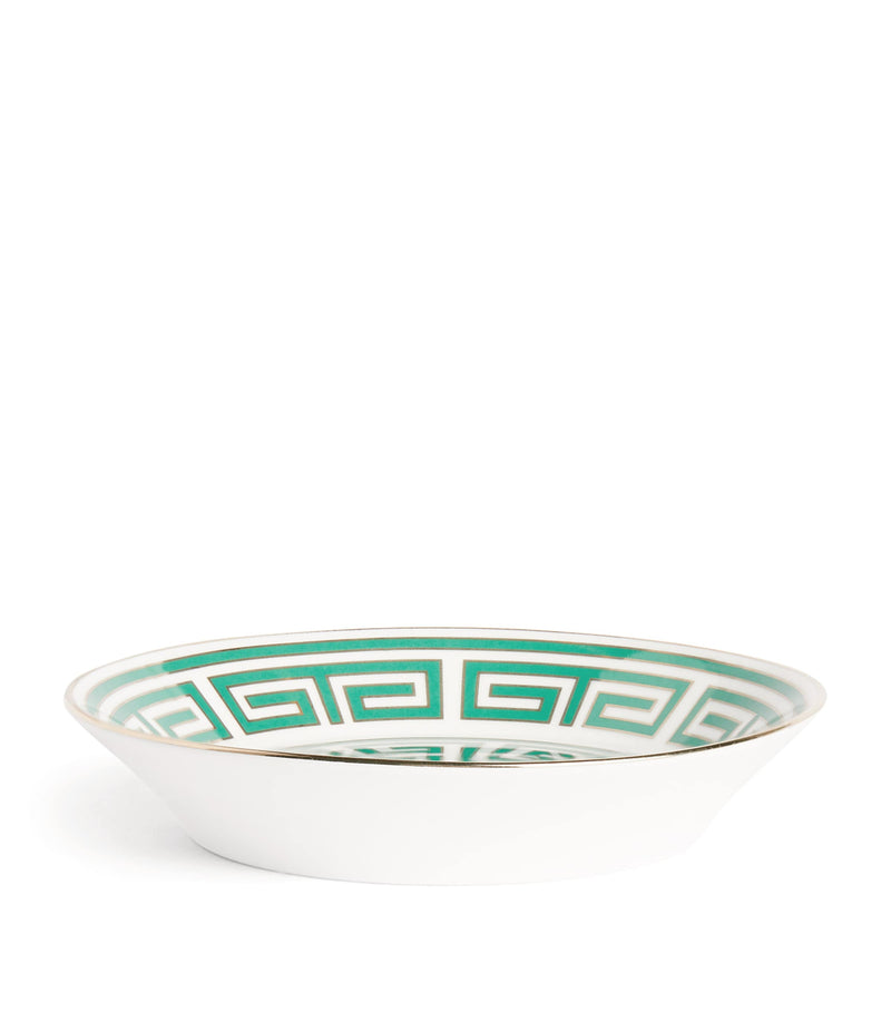 GINORI 1735 Labirinto Smeraldo tea saucer 13.5cm, UK version