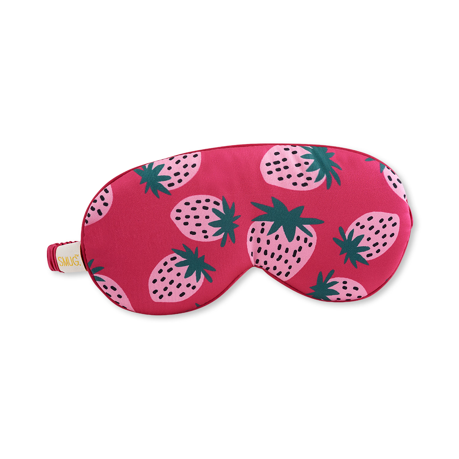 Smug Cloud padded satin sleep mask Strawberry Dreams - British product