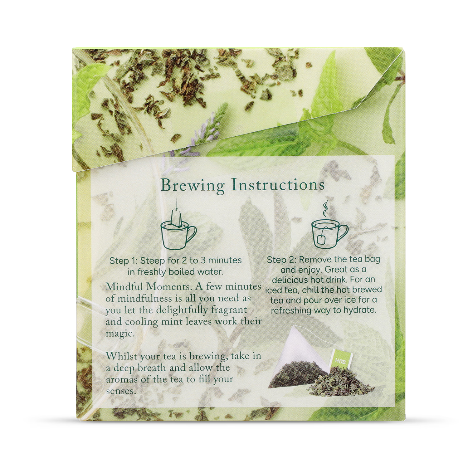 Holland & Barrett peppermint tea 15 bags, UK version