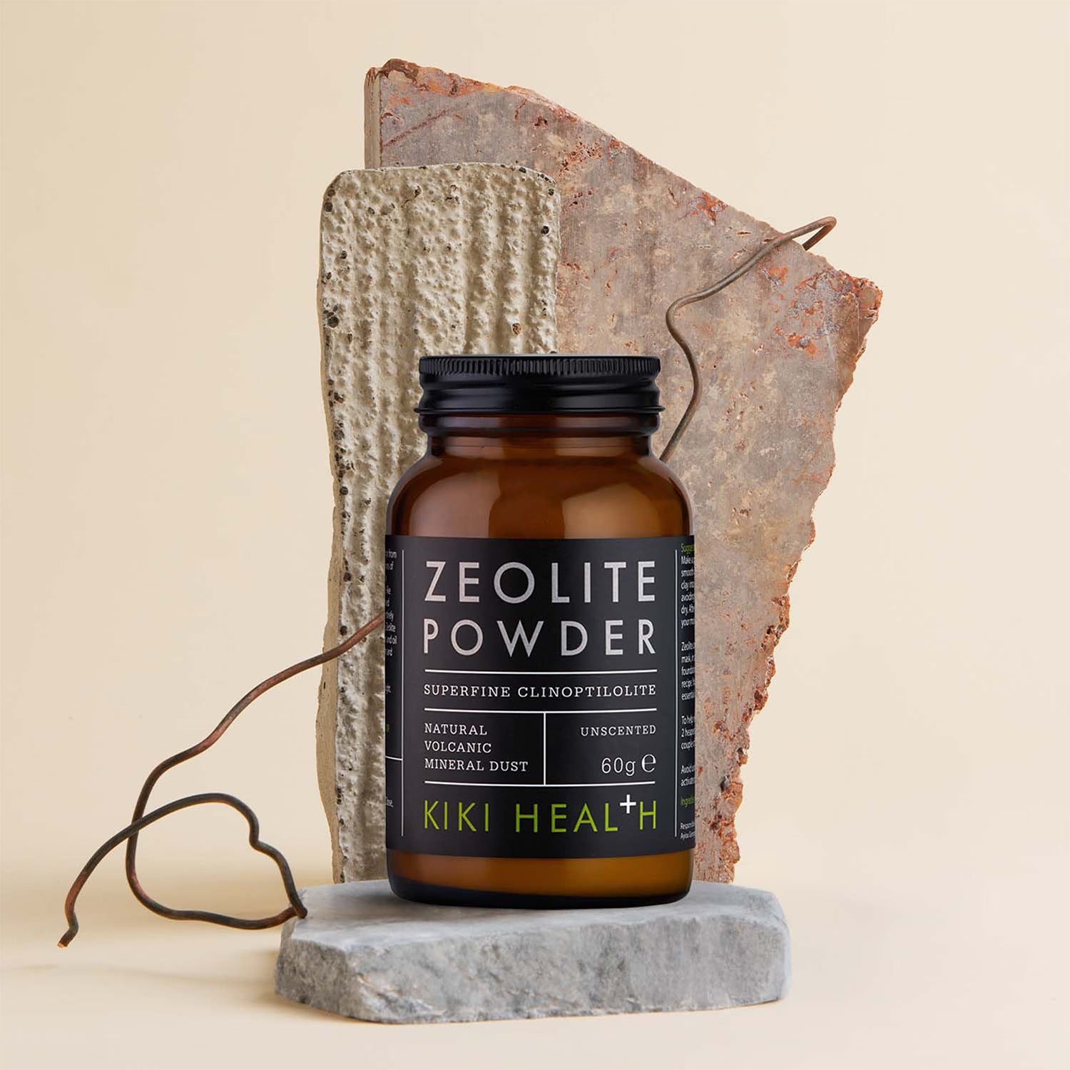 Zeolite powder 60g for detoxifying face and body mask (British brand)