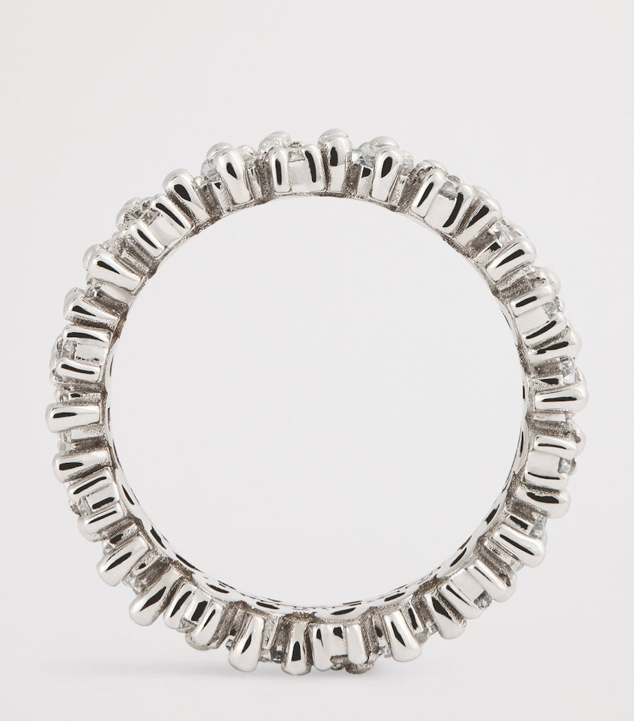Suzanne Kalan white gold diamond eternity ring, UK version