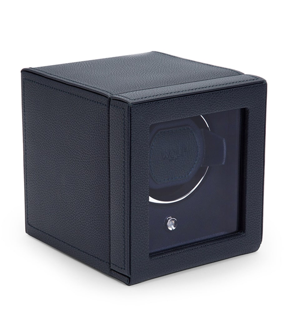WOLF Cub watch winder with cover vegan leather - British product