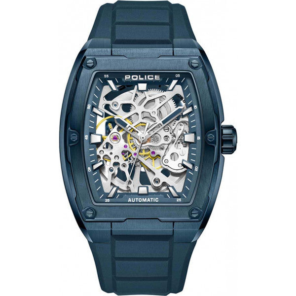 Police Blue Mens Skeletor watch - British product