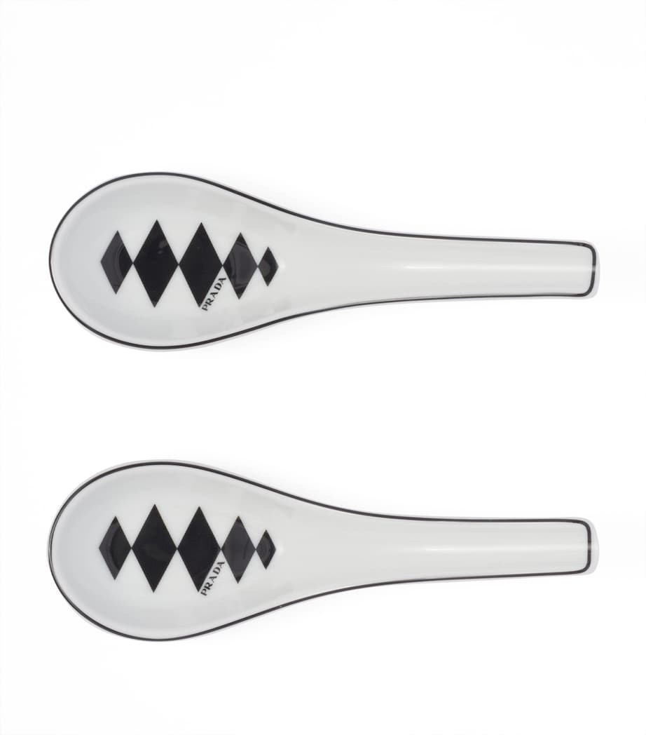 Prada chequerboard spoons set of 2, imported from the UK