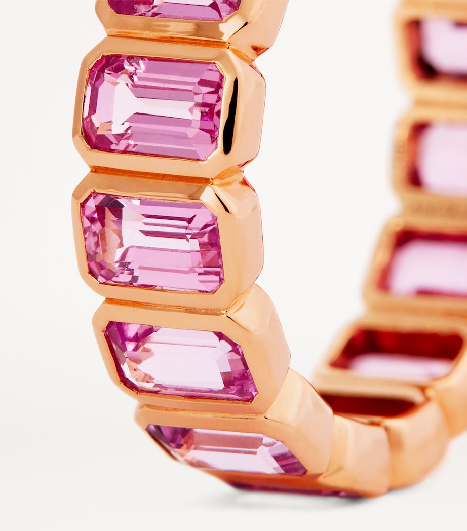 Anita Ko rose gold and pink sapphire bezel ring - British product