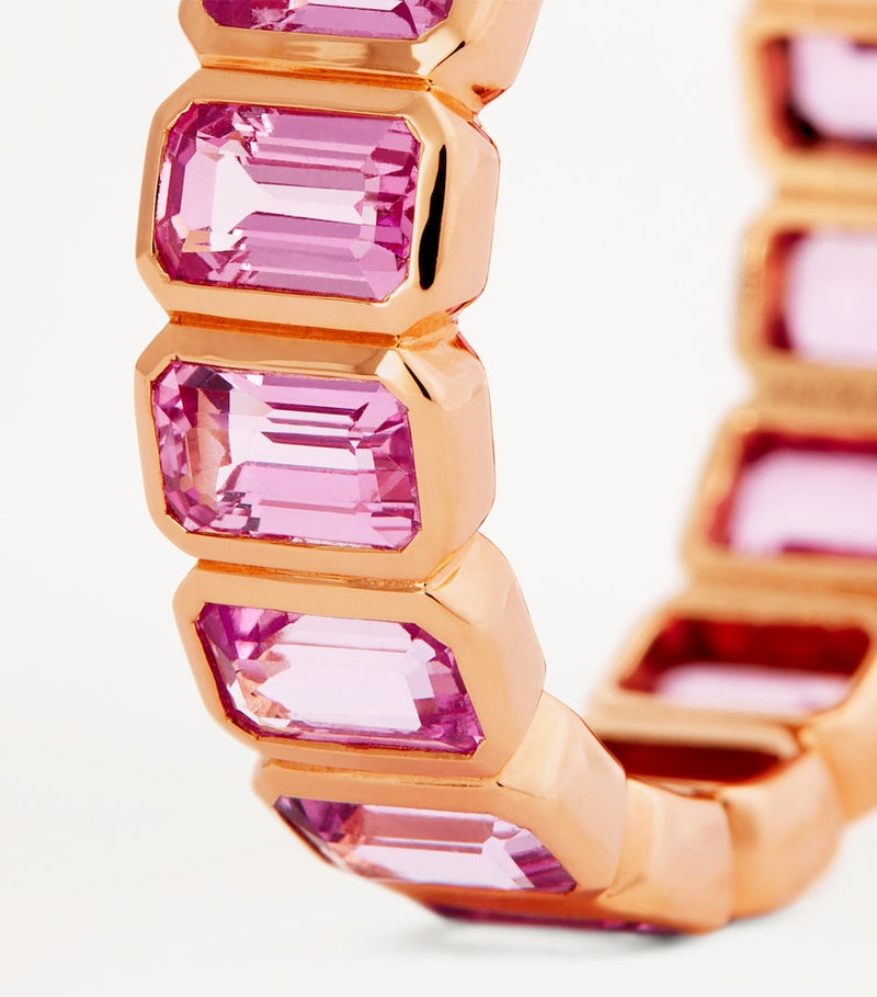 Anita Ko rose gold and pink sapphire bezel ring - British product