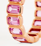 Anita Ko rose gold and pink sapphire bezel ring - British product