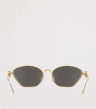 LOEWE hexagonal sunglasses gold-tone metal frame (British brand)