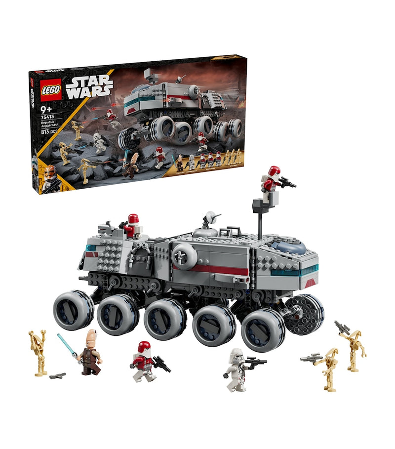 LEGO Star Wars Republic Juggernaut building set with 813 pieces, UK version