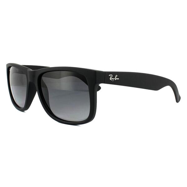 Ray-Ban Justin 4165 black polarised sunglasses, imported from the UK