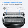 Braun Series 3+ grey electric shaver with trimmer imported from the UK