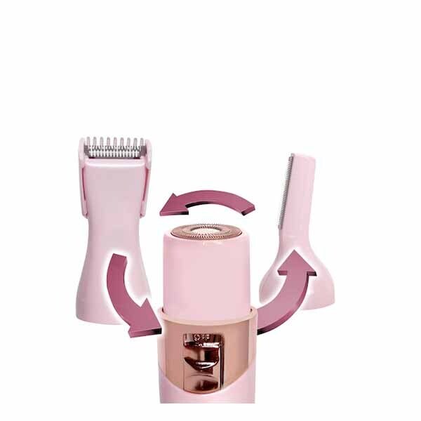 MAGNITONE FuzzOff 3-in-1 Rechargeable Precision Trimmer Pink GOODS Superdrug   