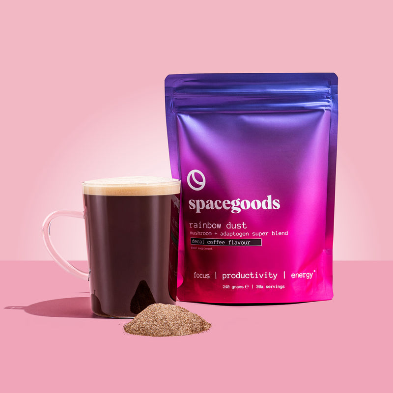 Spacegoods Rainbow Dust decaf superfood powder 240g - British product