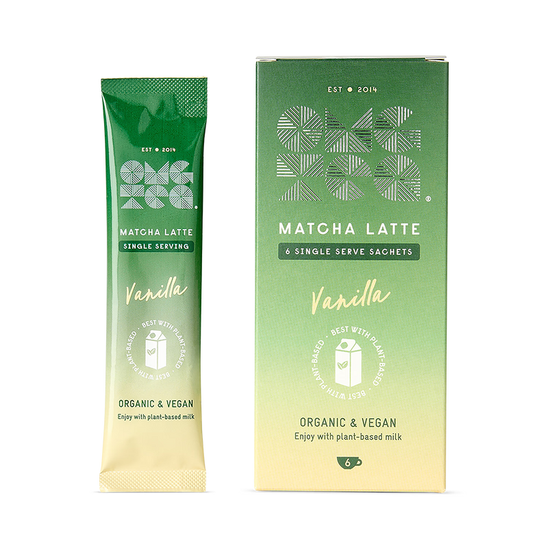 OMGTEA Matcha Latte Vanilla 6 Sachets, UK version