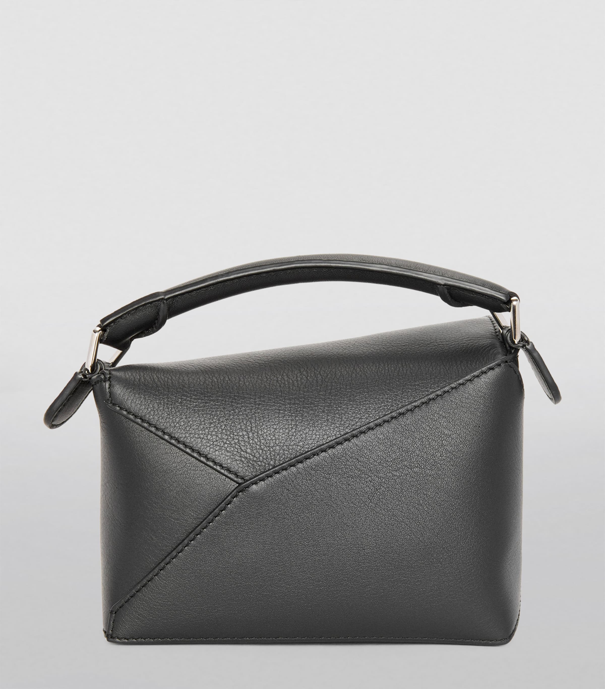 LOEWE mini Puzzle Edge top-handle bag in calfskin, imported from the UK