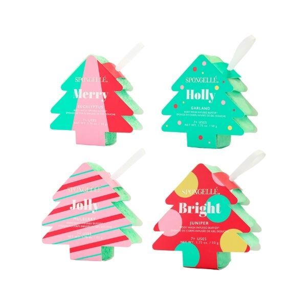 Spongellé tree-shaped ornament buffer Merry Eucalyptus, UK version