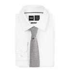 BOSS silk knitted straight tie, UK version