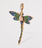 Annoushka dragonfly pendant yellow gold with diamonds and sapphires - British product