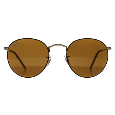 Superdrug Ray-Ban Round Metal 3447 Brown Unisex Sunglasses- Buy online at McGrocer