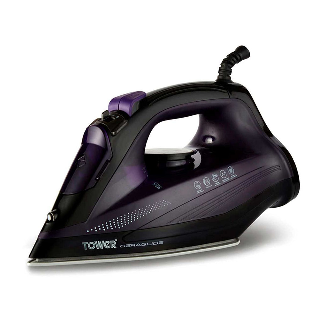 Tower Ceraglide 2600W Steam Iron Purple