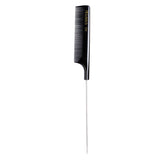 Pegasus tail comb black metal extra long - British product