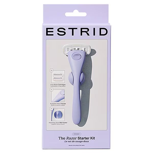 Estrid razor starter kit space steel handle - British product