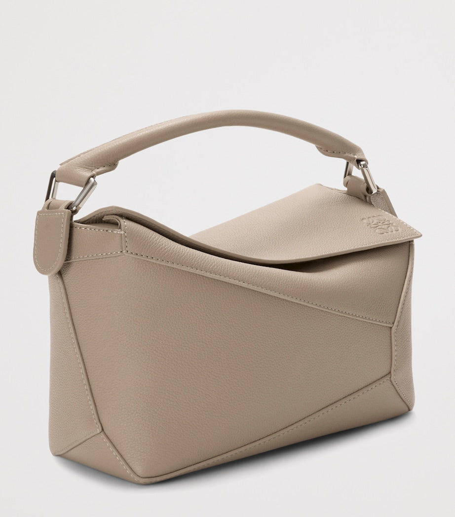 LOEWE small Puzzle top-handle calfskin leather bag (British brand)