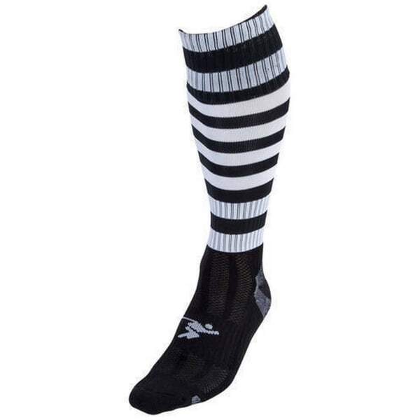 Precision Adult Pro Hooped Football Socks (7-12) GOODS Superdrug Black/White  