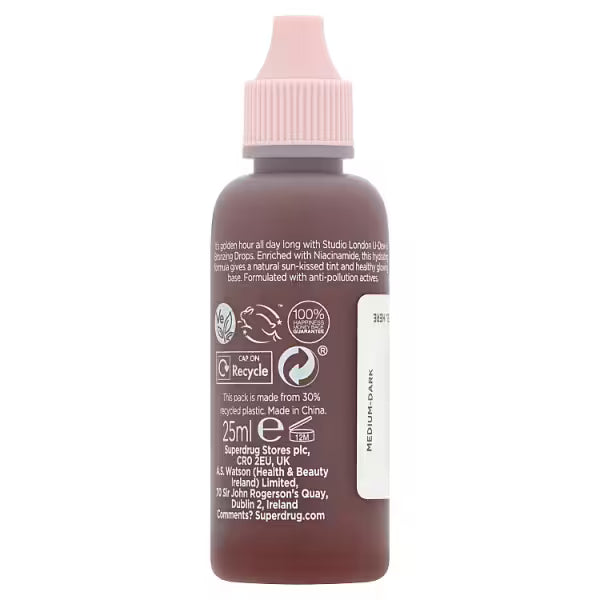 Studio London U Dew U Bronzing Drops Medium-Dark (British brand)