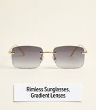 Cartier metal rectangular sunglasses - British product