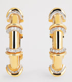 L'Atelier Nawbar 18kt gold diamond hoop earrings N93, UK version