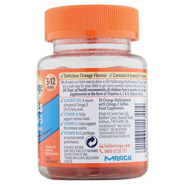 Haliborange Orange Omega 3 - 30 Softies GOODS Superdrug   