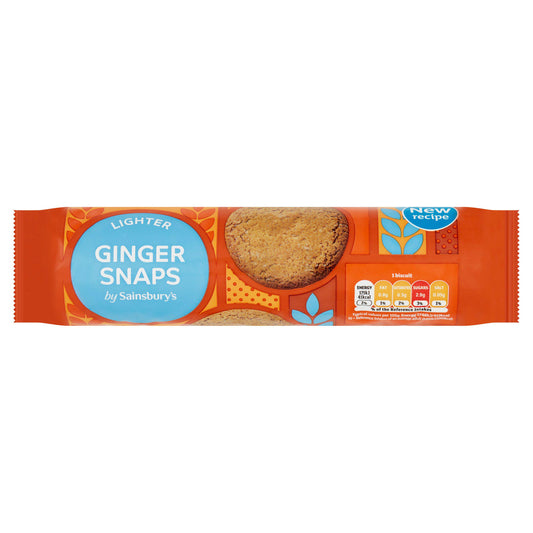 Sainsbury's 35% Reduced Fat Ginger Snaps 250g Biscuit barrel Sainsburys   