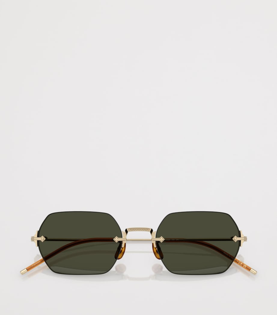Oliver Peoples TK-13 randlose Titan-Sonnenbrille - UK-Version