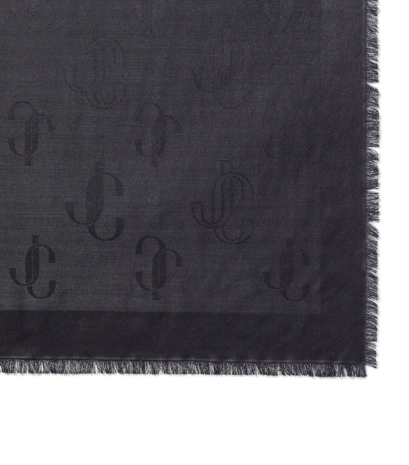 Jimmy Choo Emani silk-wool scarf 140x140cm (British brand)