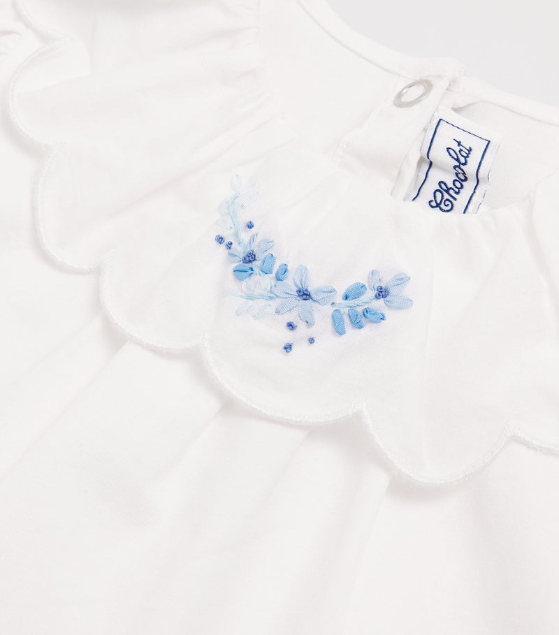 Tartine et Chocolat children's floral embroidered blouse (British brand)