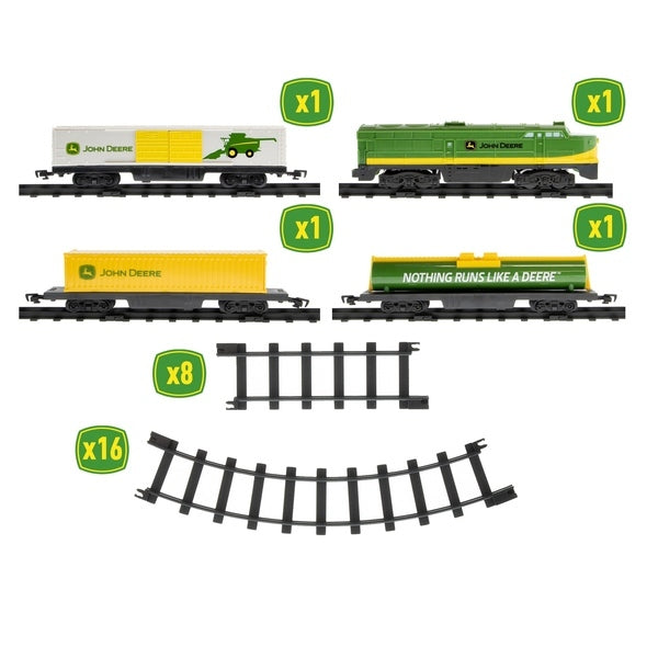 John Deere 28 piece train set interactive toy (British brand)