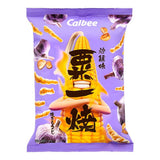 Calbee corn snack fried garlic flavoured, imported from the UK