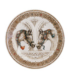 Gien Chevaux du Vent dessert plates 22cm set of 4 (British brand)