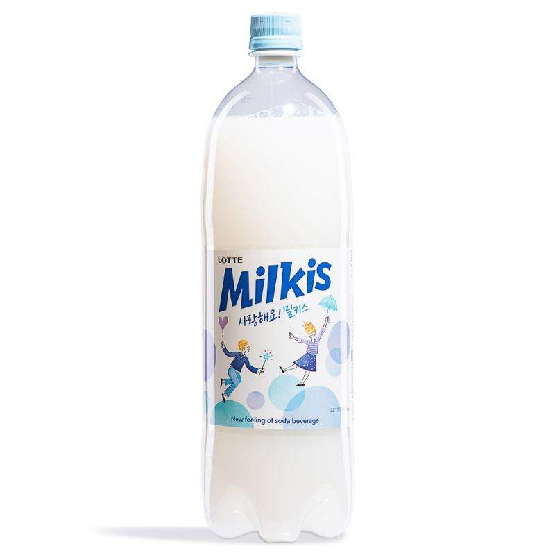 Lotte Milkis cream soda 1.5L bottle, UK version