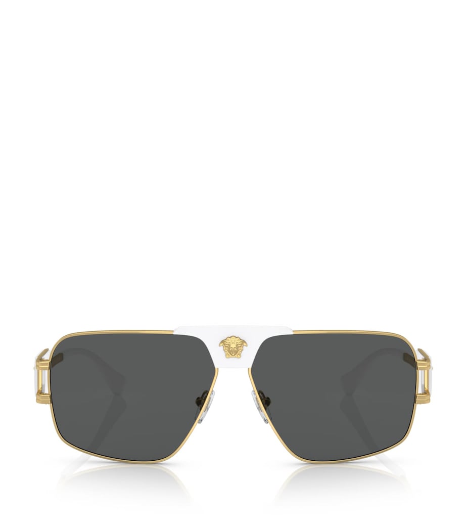 Versace steel sunglasses model 0VE2251, imported from the UK