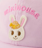 Miki House bunny appliqué cap for children (British brand)