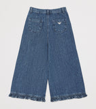 Emporio Armani Kids Ruffle-Hem Flared Jeans 4-14 Years - British product